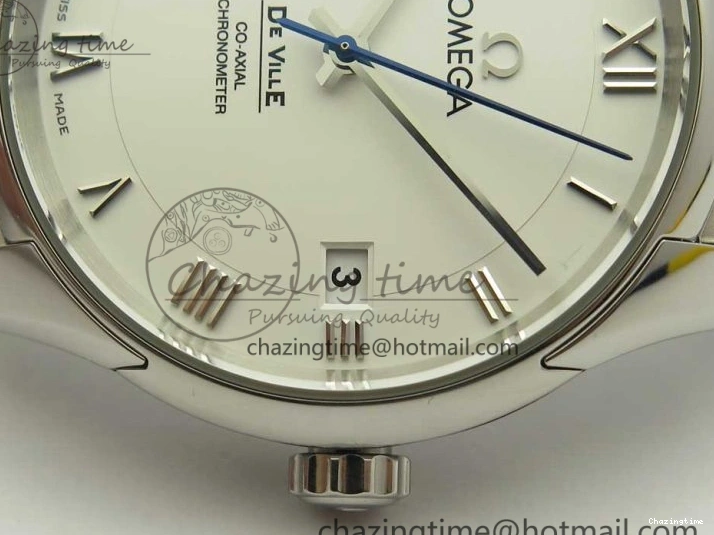 0510 De Ville Hour Vision 41mm SS VSF 1:1 Best Edition White Dial on SS Bracelet A8500 Super Clone Casual 7946